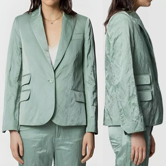 Zadig & Voltaire Light Green Blazer - Picture 1 of 11